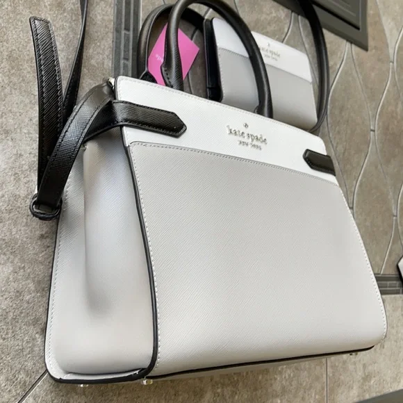 Kate Spade Staci Colorblock Medium Satchel & Staci Colorblock Large Slim Bifold - Picture 2 of 16